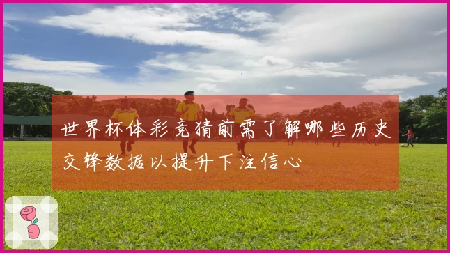 世界杯体彩竞猜前需了解哪些历史交锋数据以提升下注信心